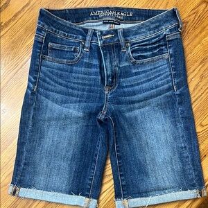 American Eagle Light Blue Denim Shorts